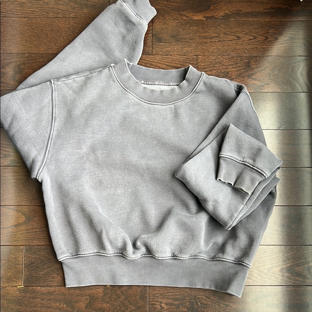 Tna Gray Crewneck crop Sweatshirt S